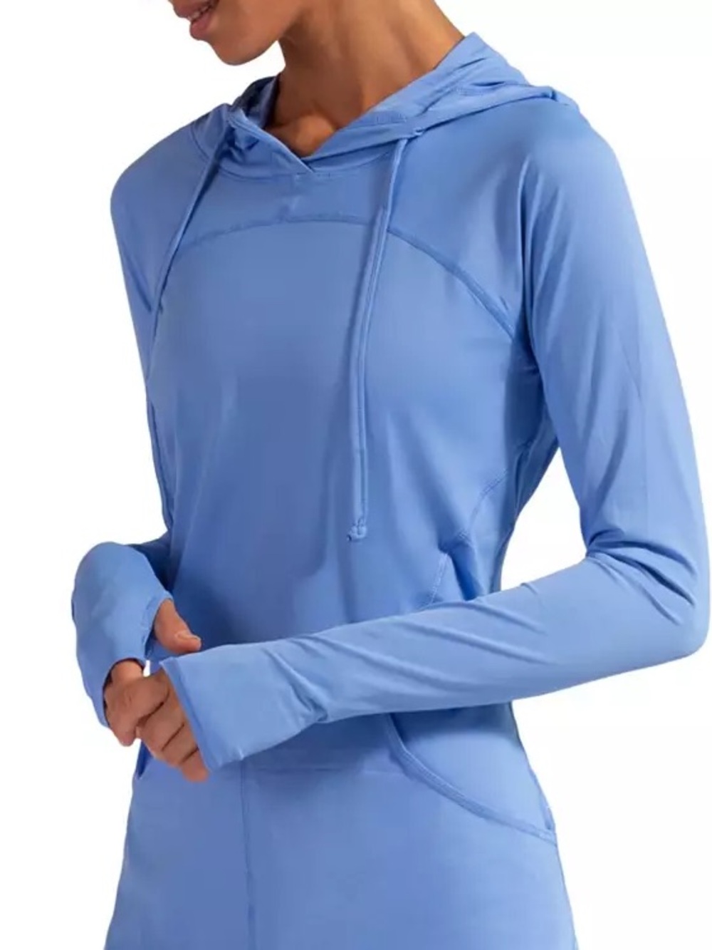 BloqUV Women's Sun Protective UPF 50 Hoodie Dress  Medium